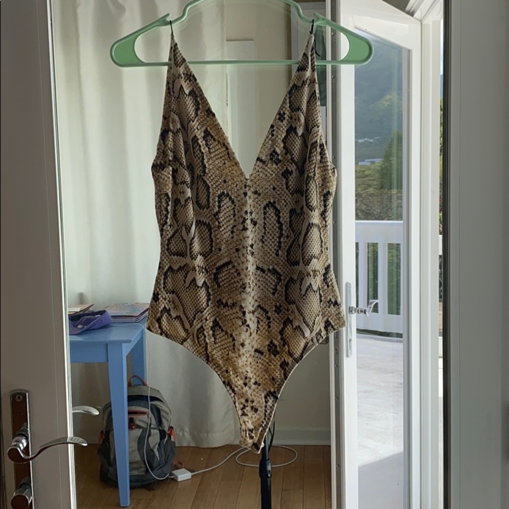 NWT python print bodysuit